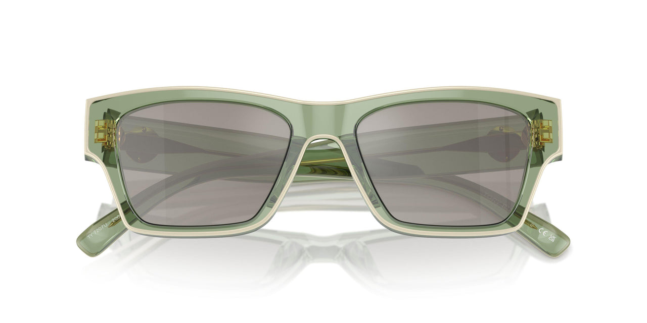 20026G - Green - Light Grey Silver Mirror