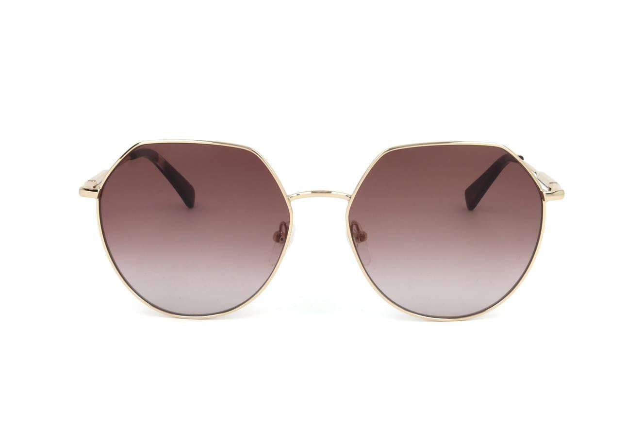 Longchamp Women\'s LO7O7S Sunglasses Havana on Rose (JB1484) Sunglasses Havana - Metal | Longchamp US main image 2