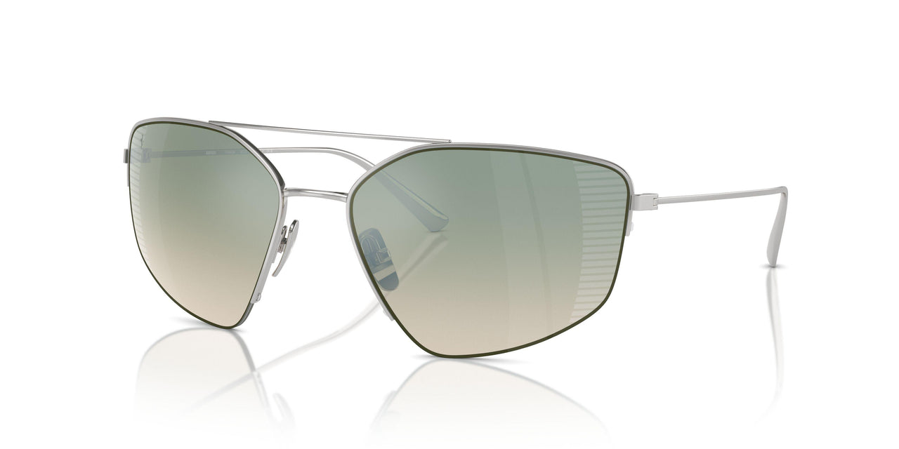 303/W0 - Silver - Gradient Green Mirror