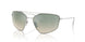 303/W0 - Silver - Gradient Green Mirror