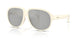 50028V - White - Clear Mirror Silver