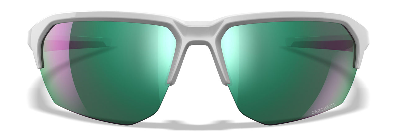 CHJKL07 Captivate Polarized Green Mirror / Polished White