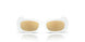 33127P - White - Brown Mirror Gold