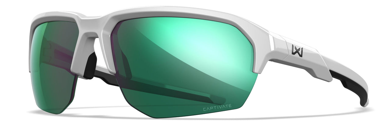 CHJKL07 Captivate Polarized Green Mirror / Polished White