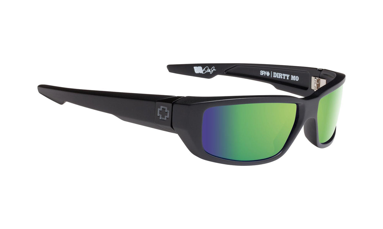 374861 - Black Matte - Happy Bronze Polar with Green Mirror