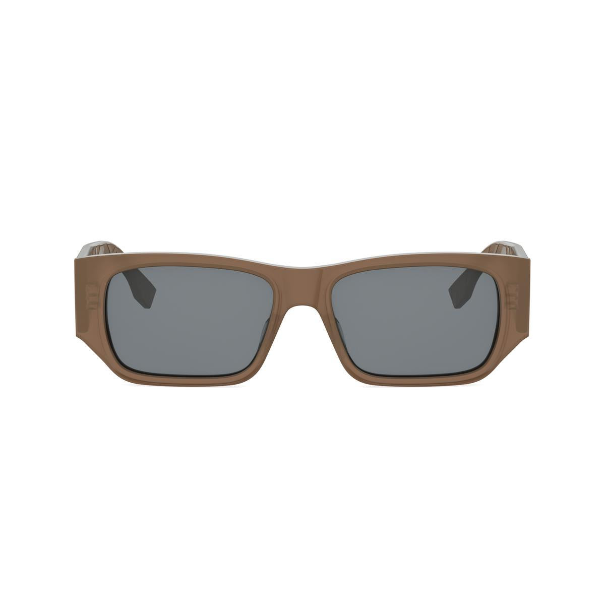 47A - Shiny Beige Sand Transparent - Smoke