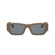 47A - Shiny Beige Sand Transparent - Smoke