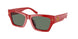 18933H - Red - Solid Dark Green
