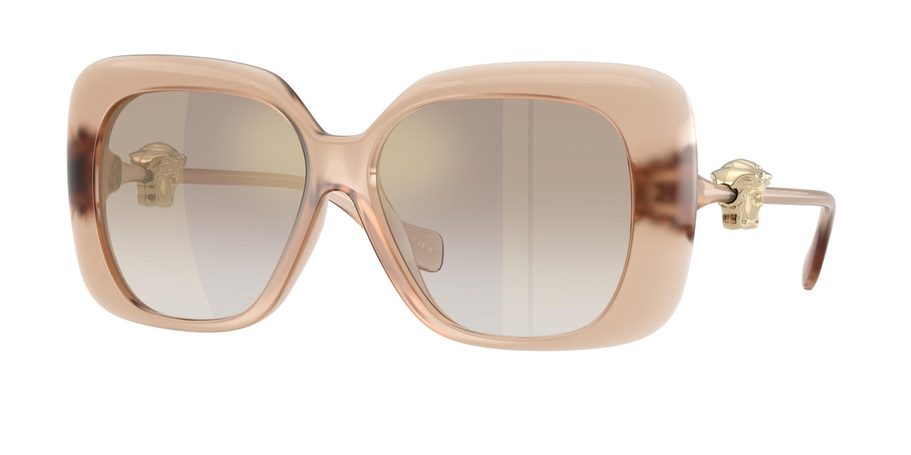 55386E - Pink - Gradient Brown Mirror Gold