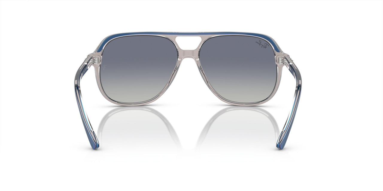 71554L - Top Dark Blue & Brown & Light Grey - Grey/blue