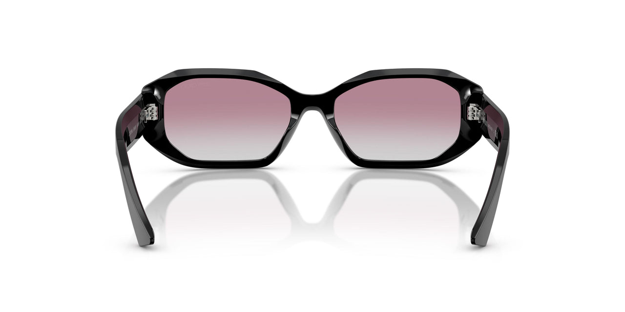 505458 - Black - Clear Gradient Fuxia Mirror Silver