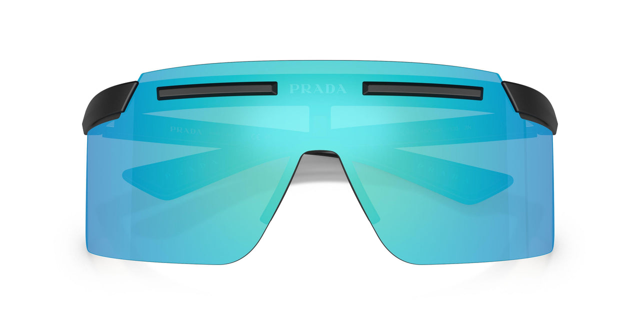 1BO08R - Black - Light Green Mirror Blue