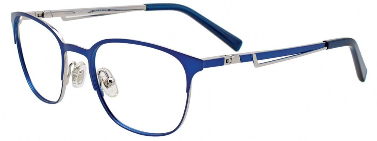50 - Satin Blue & Silver