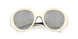 50028V - White - Clear Mirror Silver