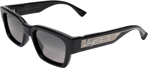14 - Shiny Black W In Trans Light Grey - Neutral Grey