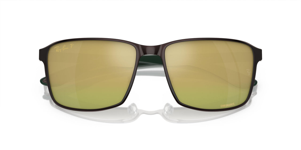 188/6O - Brown - Green/gold