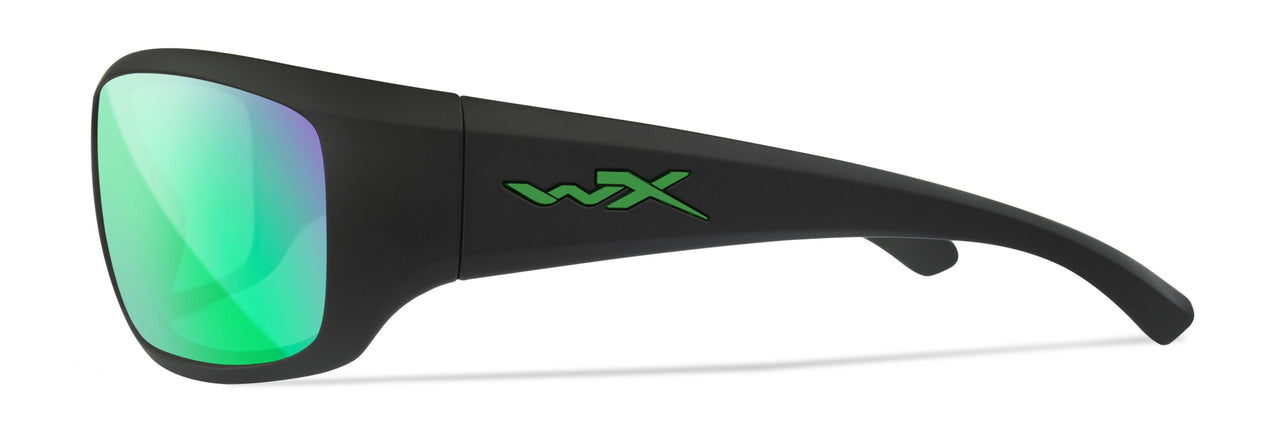 ACOME22 - Wheeler Captivate Pol Green Mirror/matte Black Frame - Captivate Polarized Green Mirror