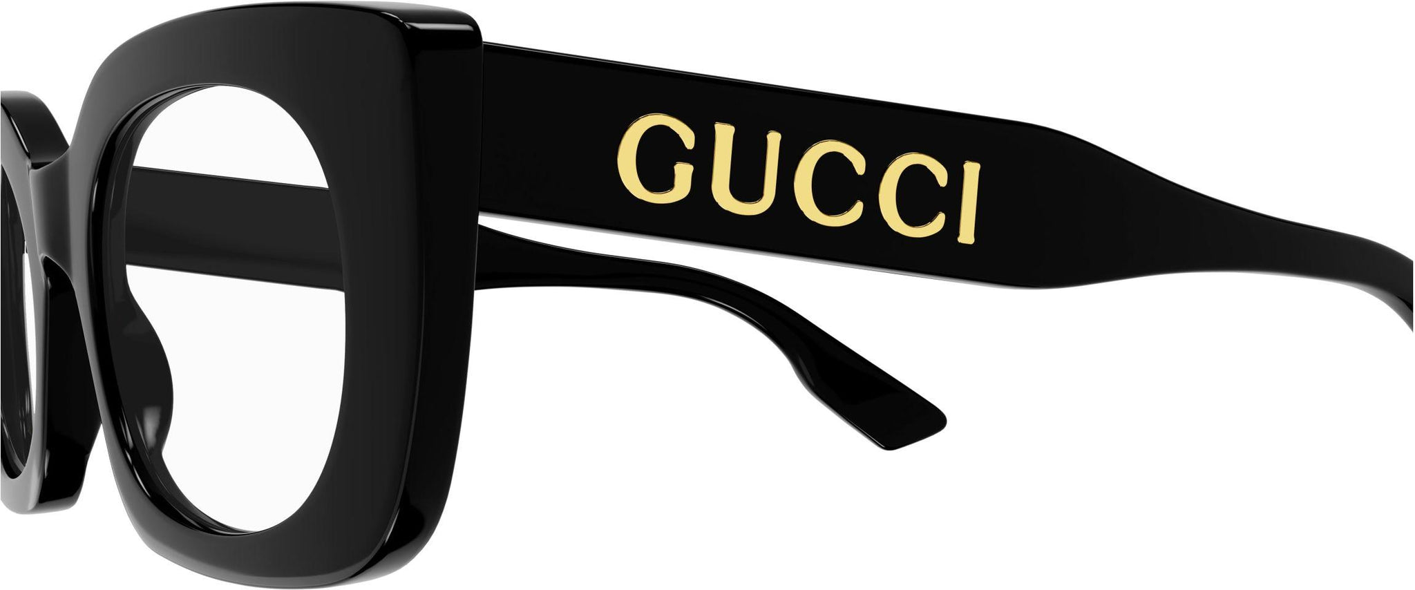 Gucci logo on glasses on sale