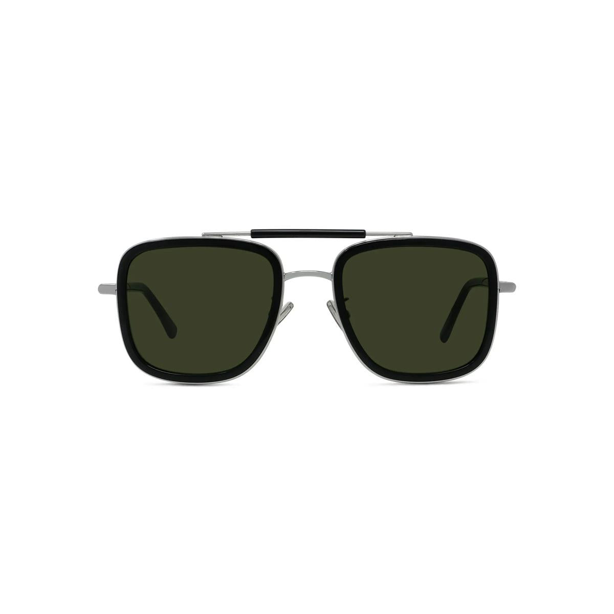 16N - Shiny Silver - Green