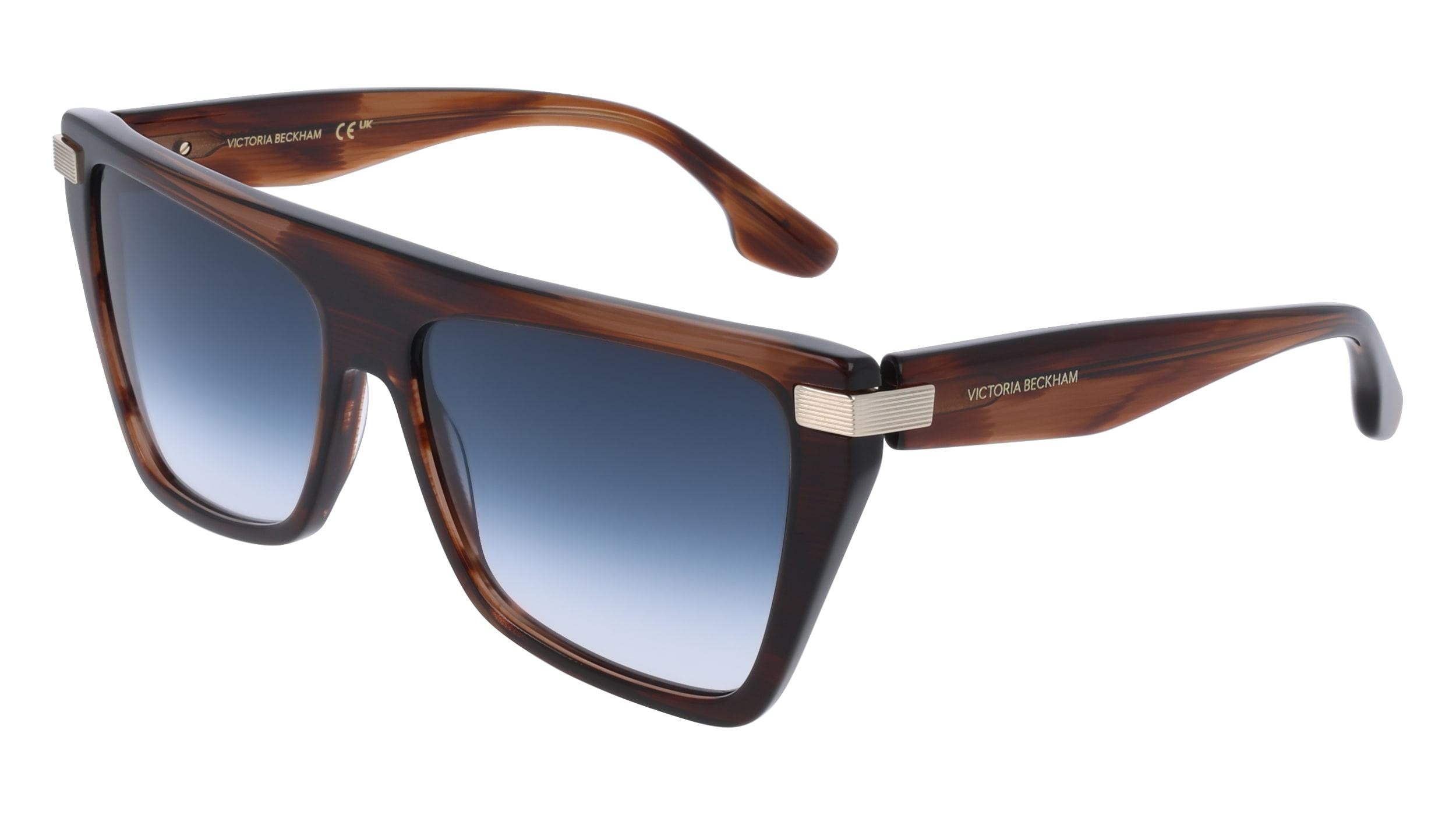 Victoria Beckham VB684S 224 Square Sunglasses – Strriped Tobacco/Brown Victoria Beckham Women main image 3