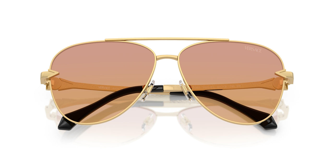 1002EL - Gold - Clear Fifty Orange/dark Pink