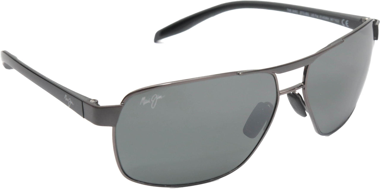 02C - Dark Gunmetal With Black And Grey Temples - Neutral Grey