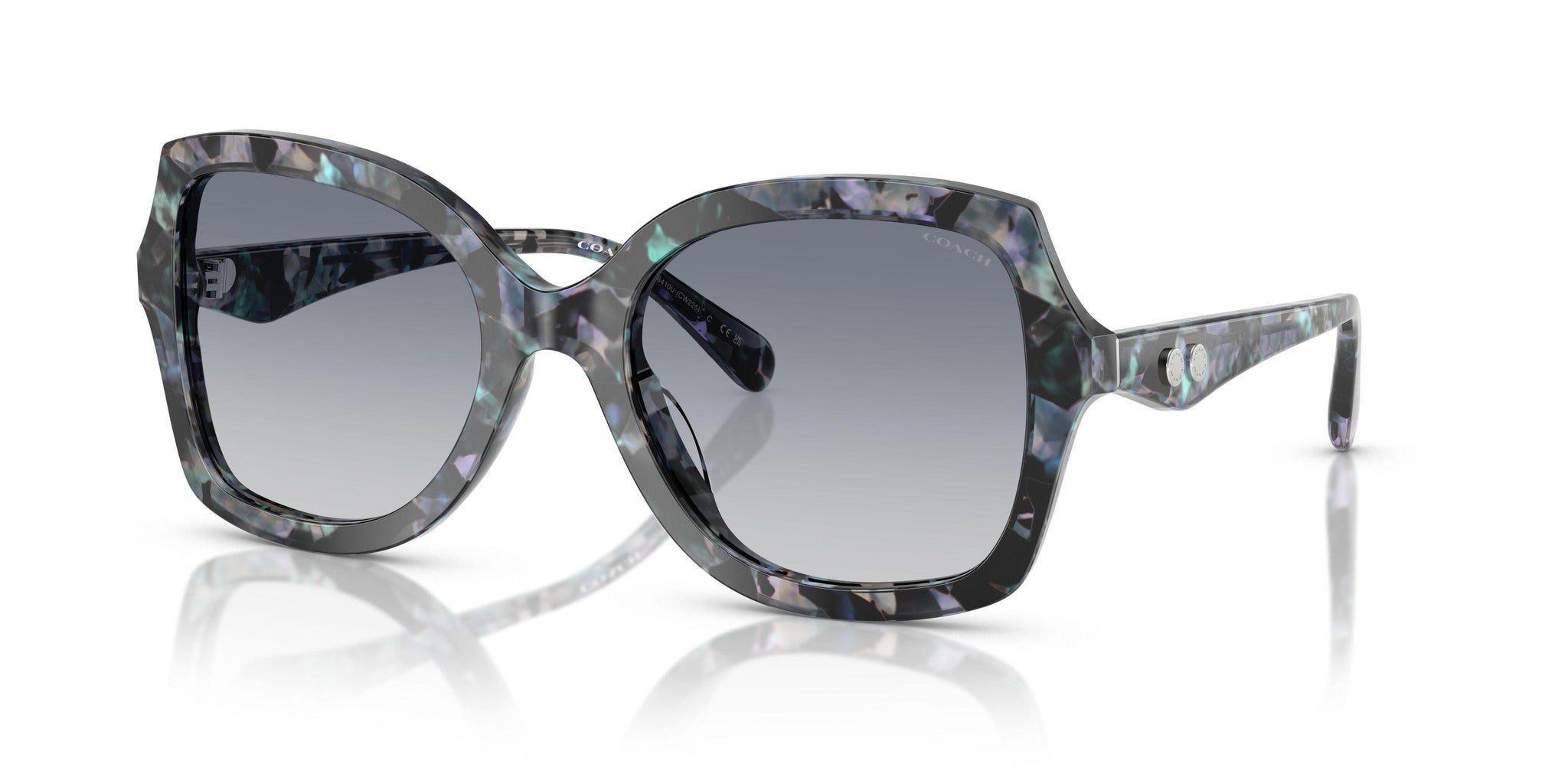 NEW Coach Women\'s Multi-Color Tortoise Sunglasses CW225 Coach CW225 HC8410U 584346 Sunglasses Womens Pearl Tortoise  main image 2