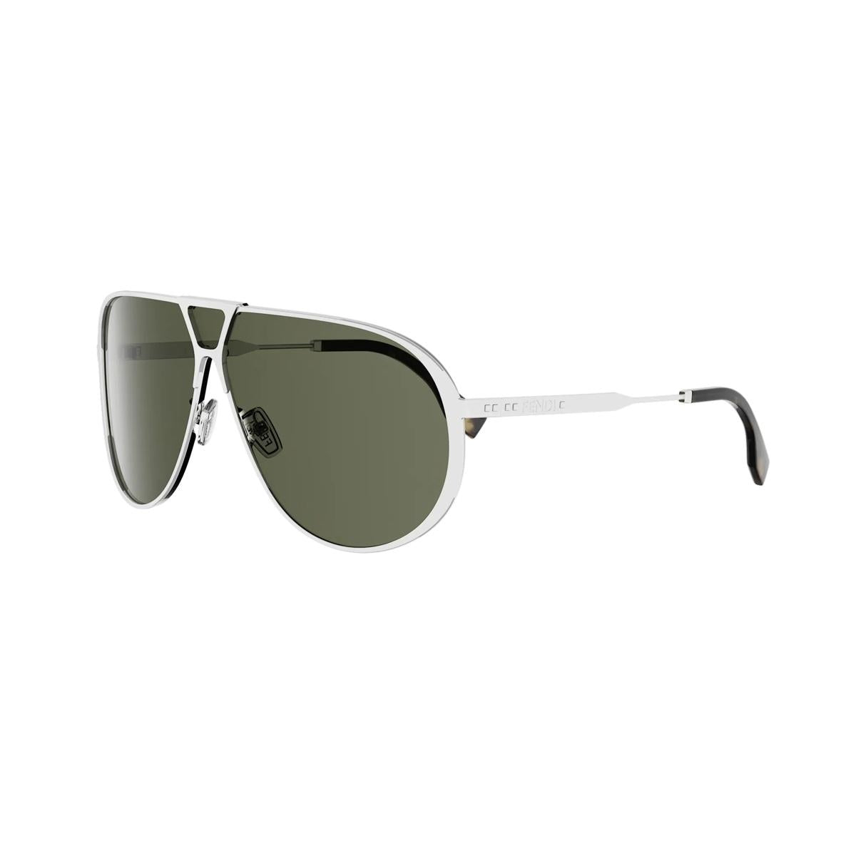 16N - Shiny Silver - Green