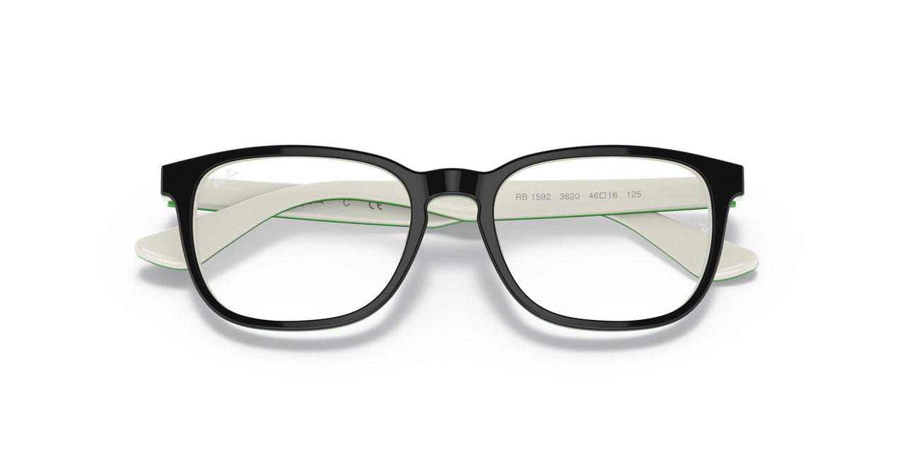 3820 - Top Black On White/green