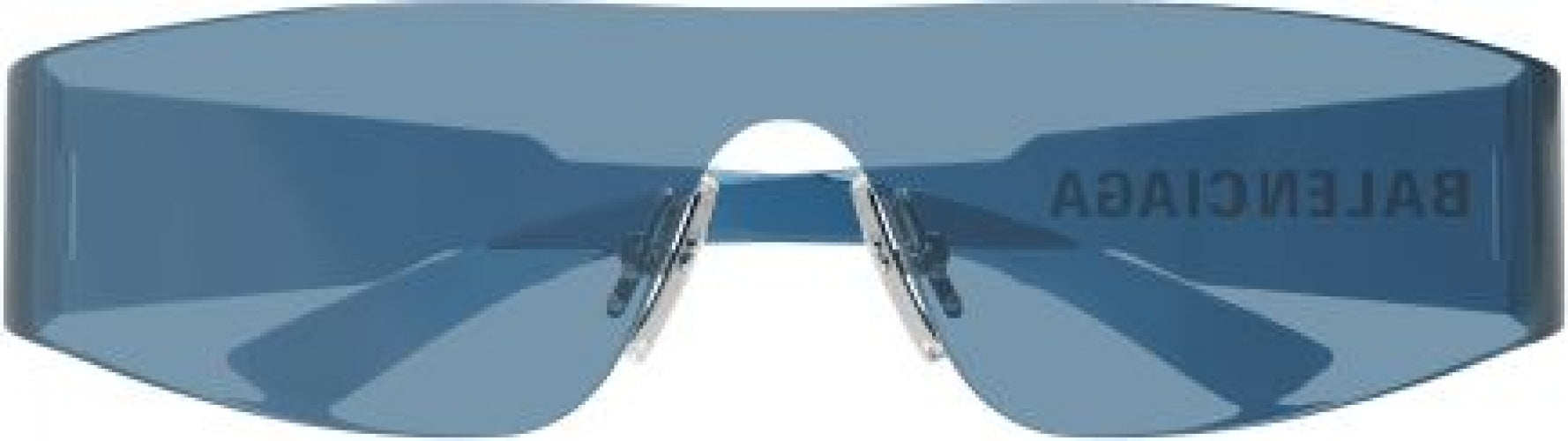 NEW BALENCIAGA BB0041S 014 SUNGLASSES BLUE SHIELD UNISEX EYEWEAR BALENCIAGA Balenciaga BB0041S Shield Sunglasses | Fashion Eyewear US main image 2