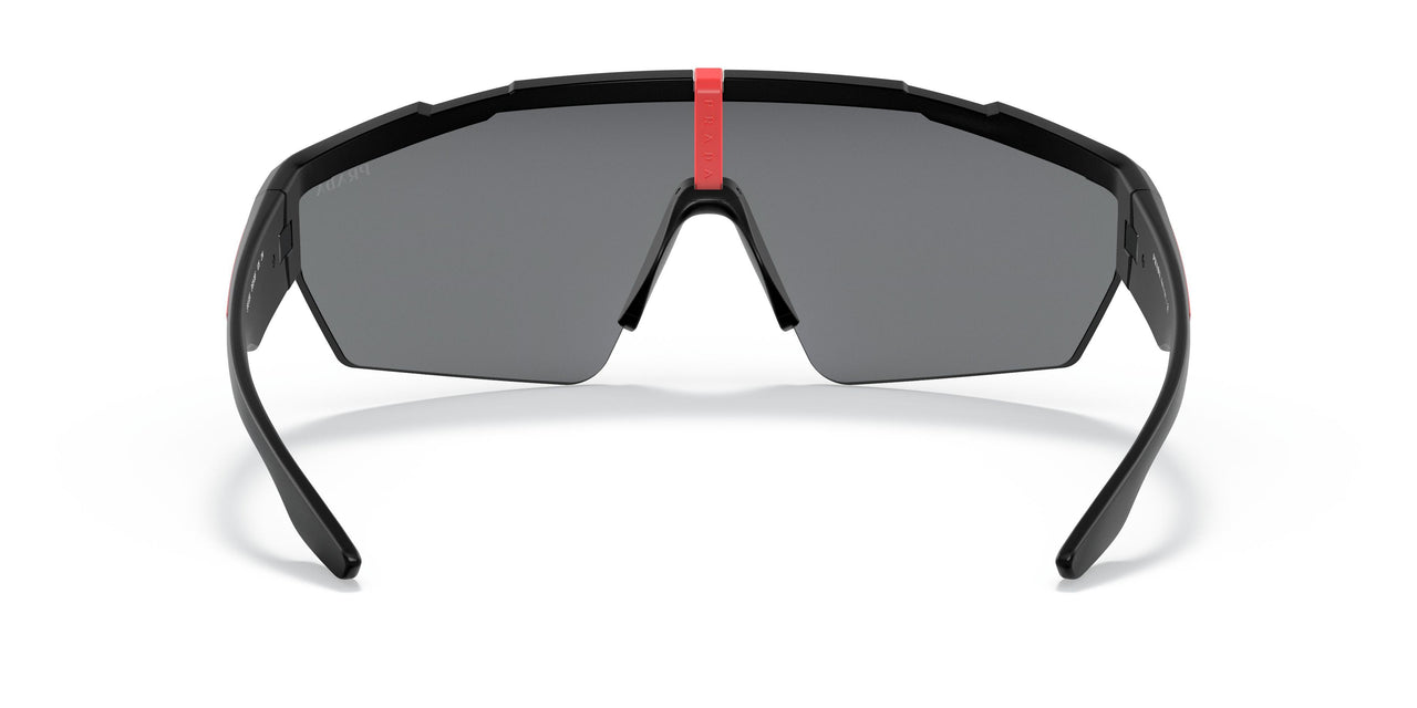 DG008F - Black - Dark Grey Mirror Blue/red