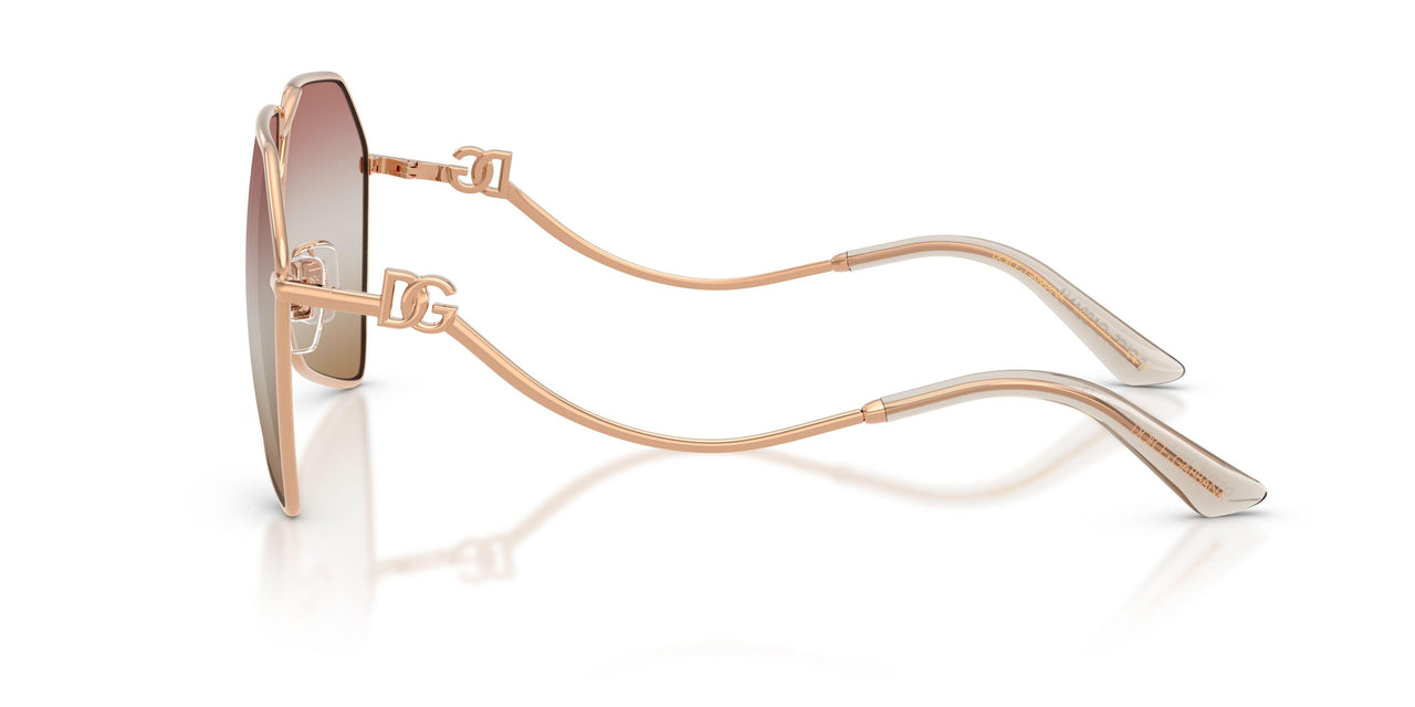 1298EL - Gold - Pink Gradient Brown Mirror
