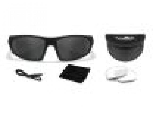 1004 - Grey/clear/matte Black Frame - Clear / Smoke Grey