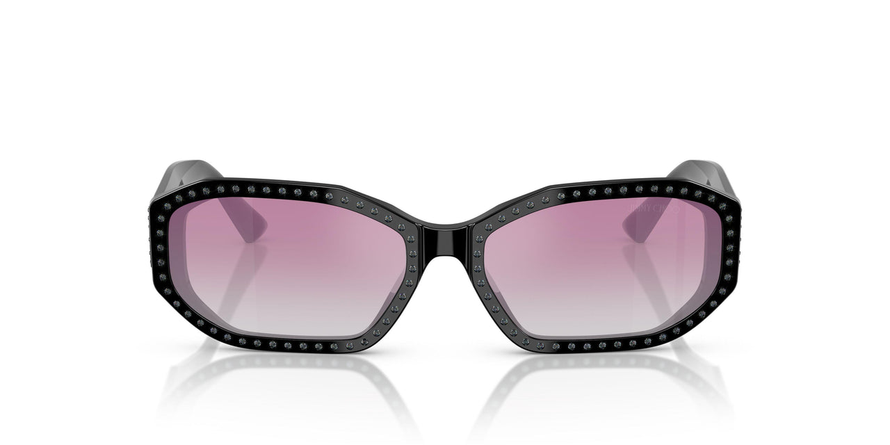 505458 - Black - Clear Gradient Fuxia Mirror Silver