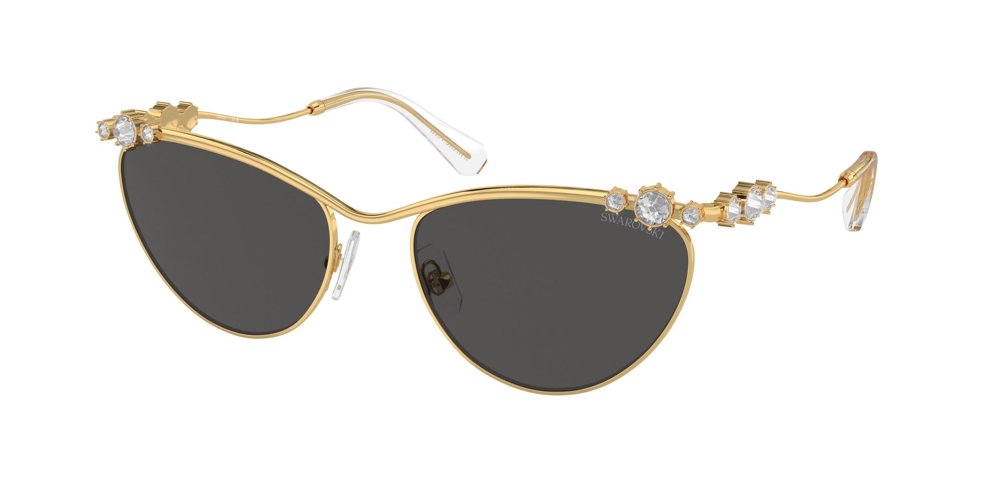 【送料,関税込】SWAROVSKI サングラス SK7017 Sunglasses, Oval shape, SK7017, Silver tone | Swarovski