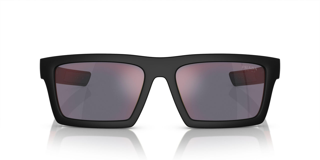 1BO10A - Black - Dark Grey Mirror Red