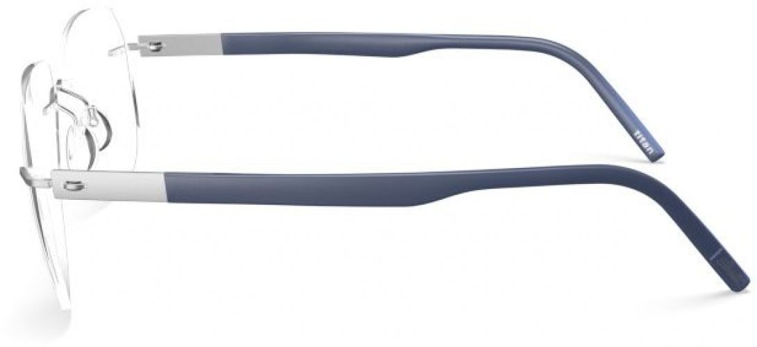 7000 - Rhodium / Navy Blue