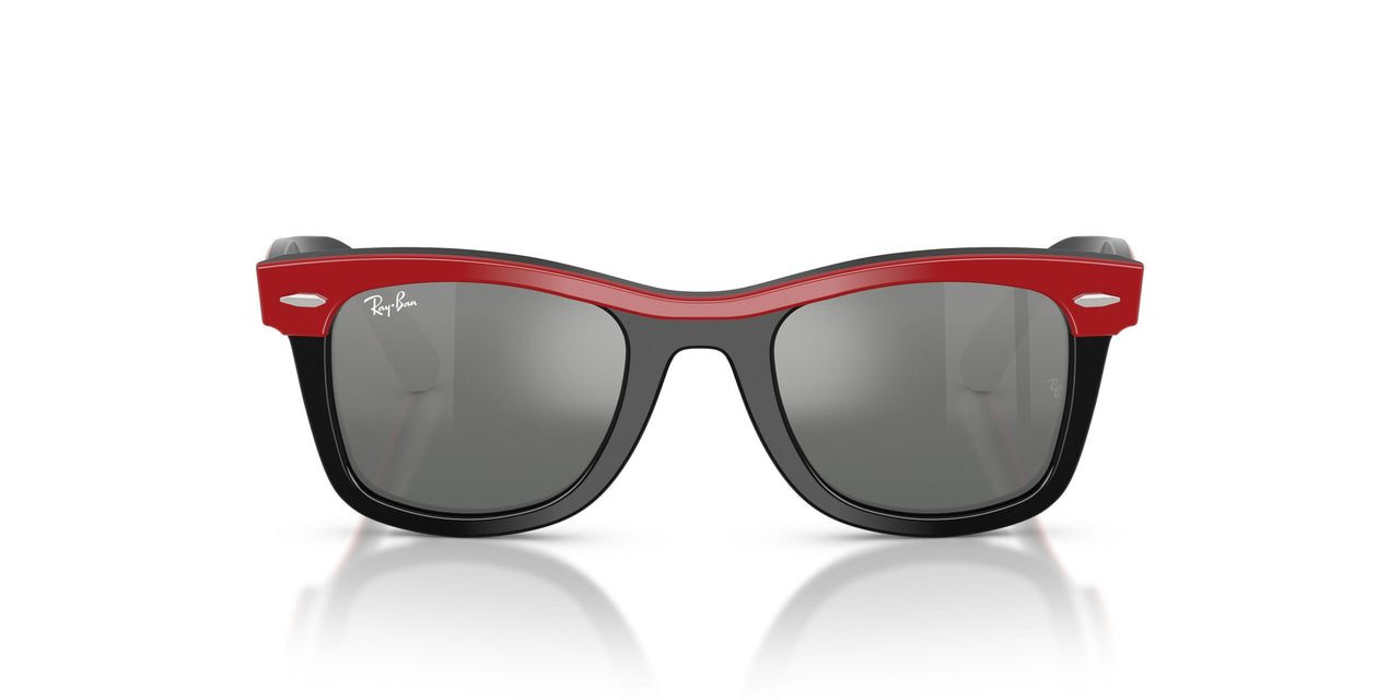 721588 - Red - Grey Mirror Silver Gradient