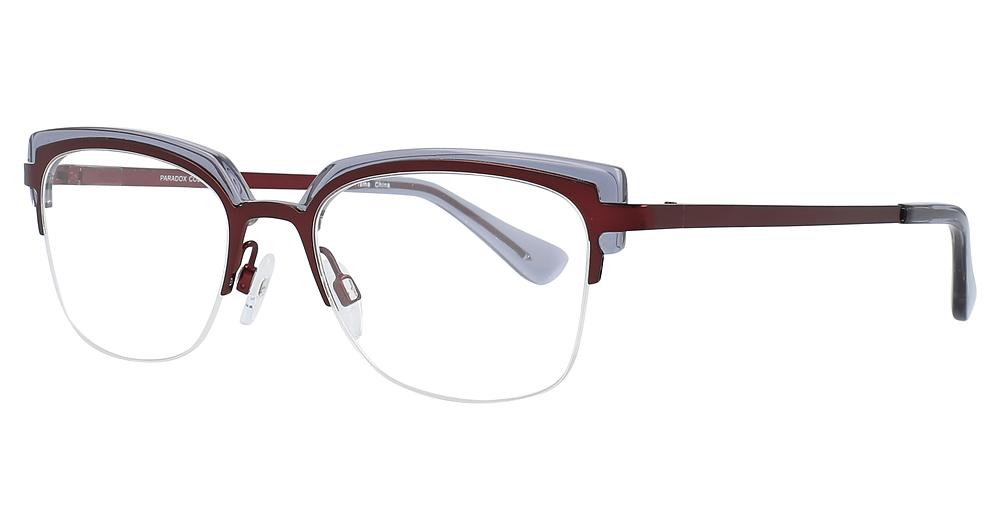 30 - Satin Burgundy & Grey Crystal