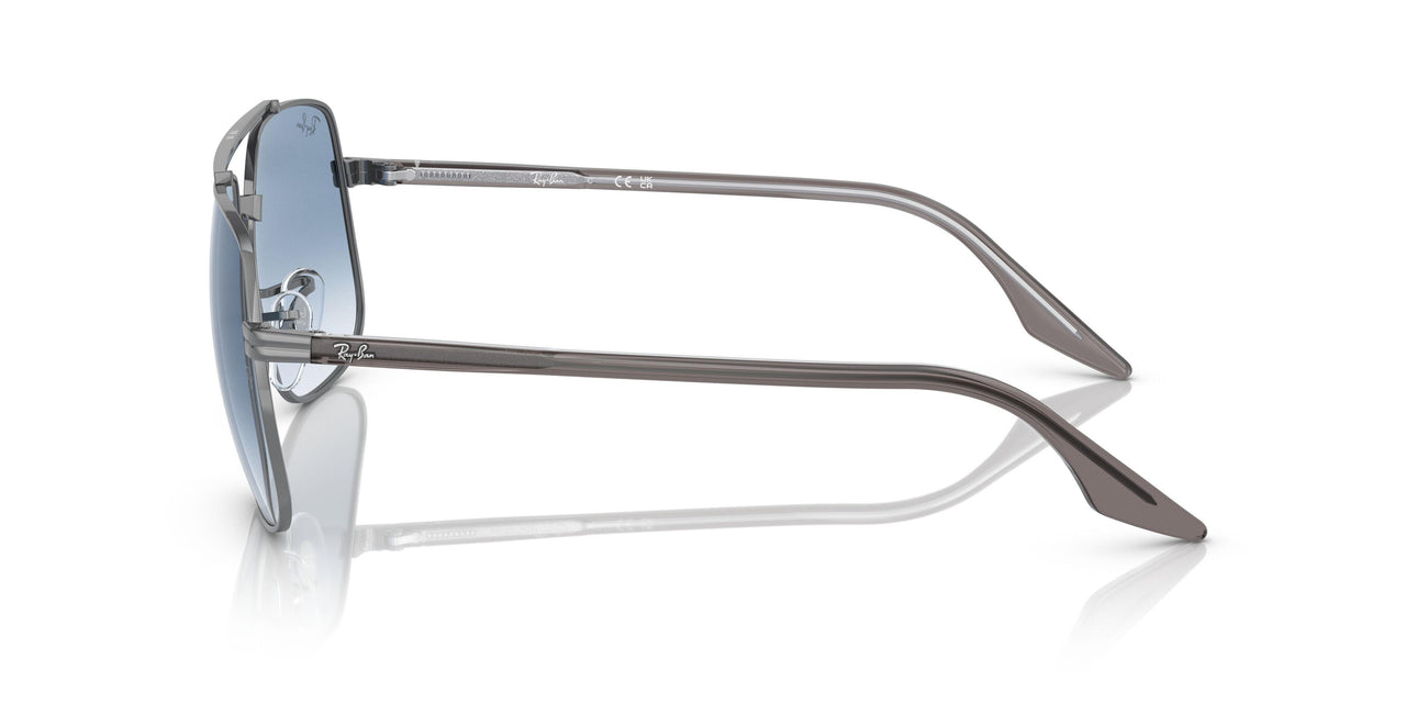 004/3F - Gunmetal - Clear Gradient Blue