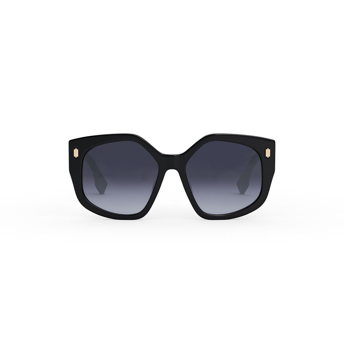 01W - Shiny Solid Black - Blue