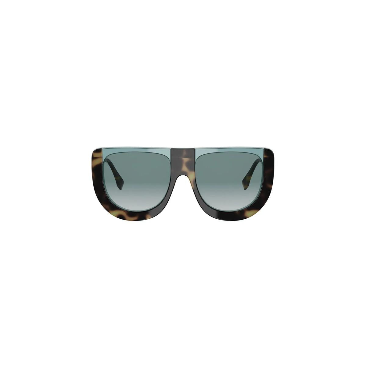 95P - Acetate Shiny Havana - Green Gradient