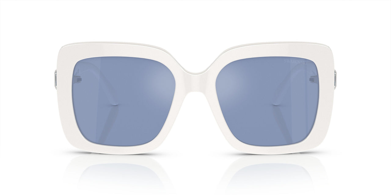 100355 - White - Light Blue Mirror Silver