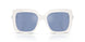 100355 - White - Light Blue Mirror Silver