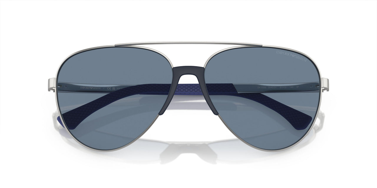 30452V - Silver - Dark Blue Polarized