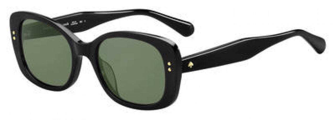 0807-QT - Black - Green Lens