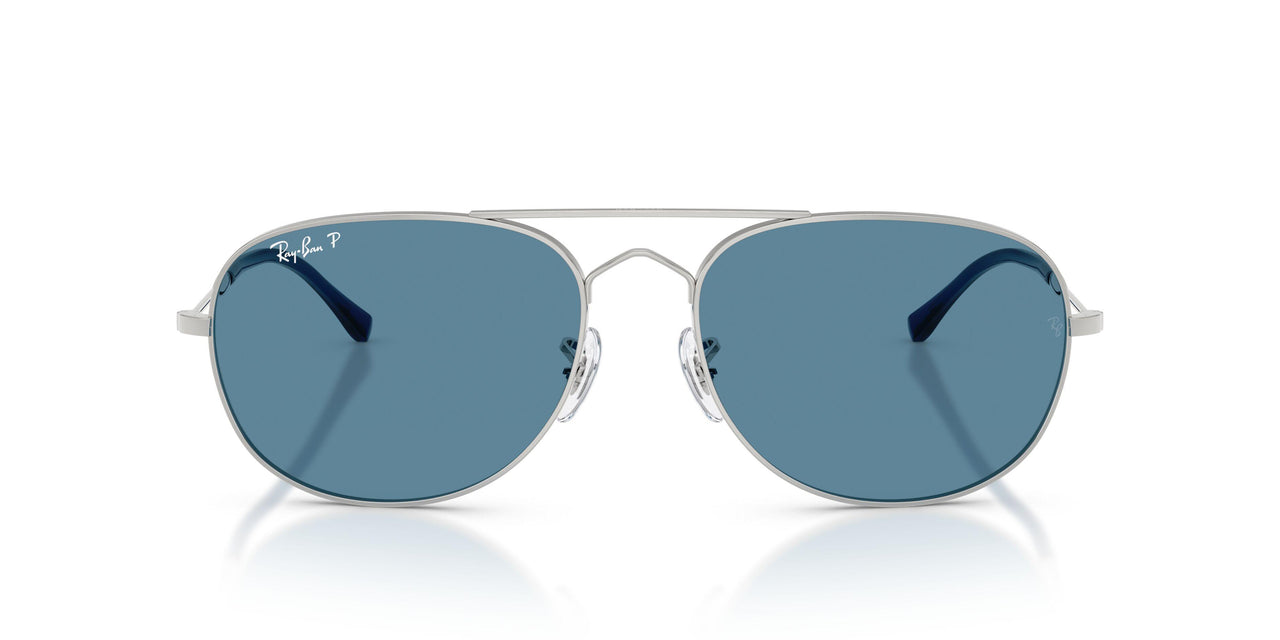 003/S2 - Silver - Polarized Blue