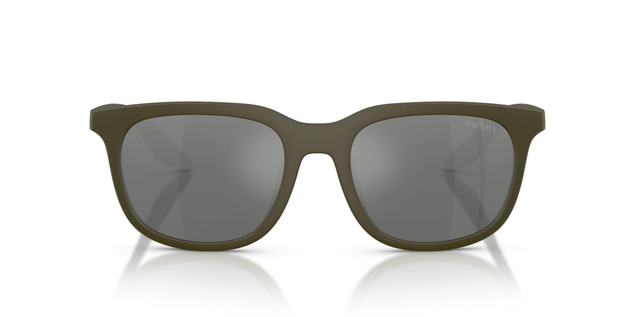 15X41A - Green - Grey Mirror Silver Gradient
