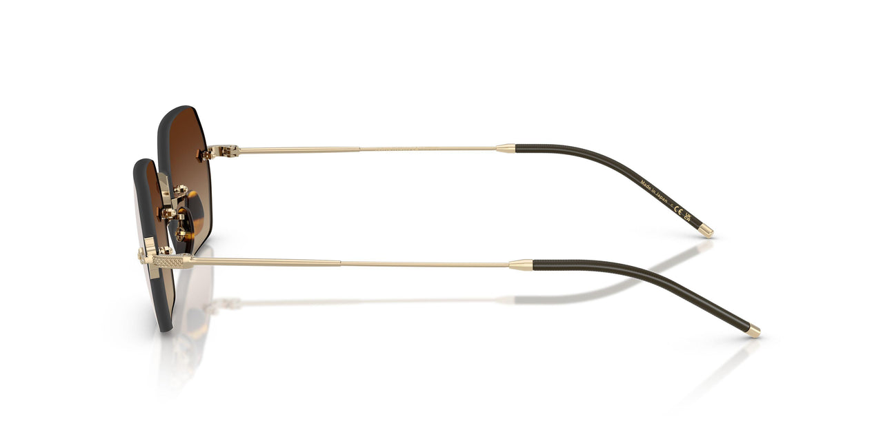 5035Q1 - Gold - Dark Brown Gradient Mirror
