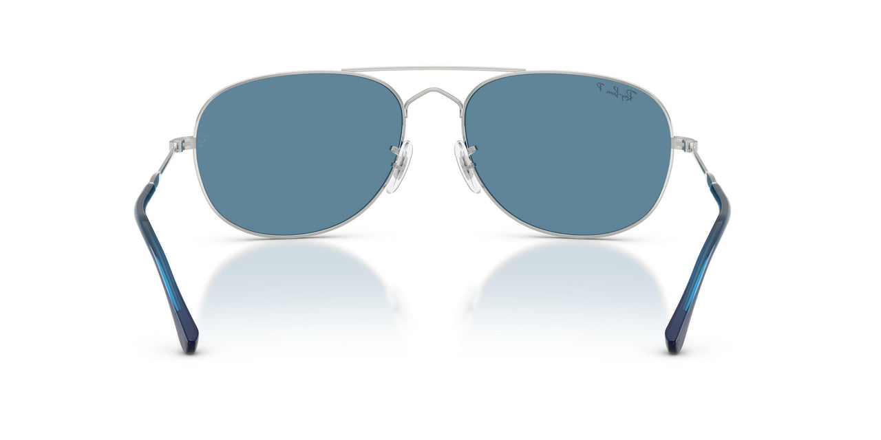 003/S2 - Silver - Polarized Blue